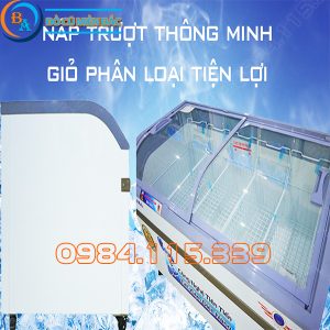 tủ đông nắp kính cong Alaska SD-601B 600 lít 4