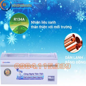tủ đông nắp kính cong Alaska SD-601B 600 lít 5