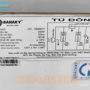 tủ đông Sanaky Inverter VH-5699HY 3