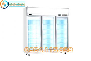 Tủ Đông Mát 3 Cánh Kính Berjaya 3D/D2F1C-SM Cũ