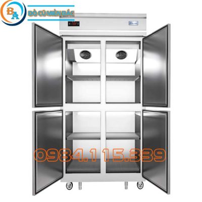 Tủ đông Đứng Quạt Gió 4 Cánh Inox 1100L-4